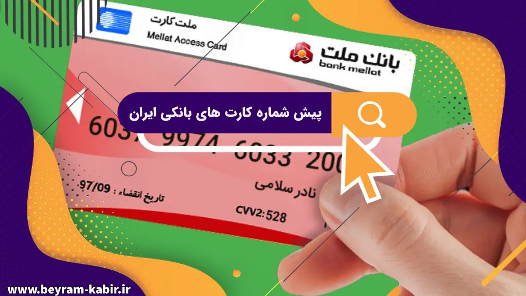 پیش شماره کارت های بانکی ایران | لیست پیش‌شماره کارت‌های عابر بانک